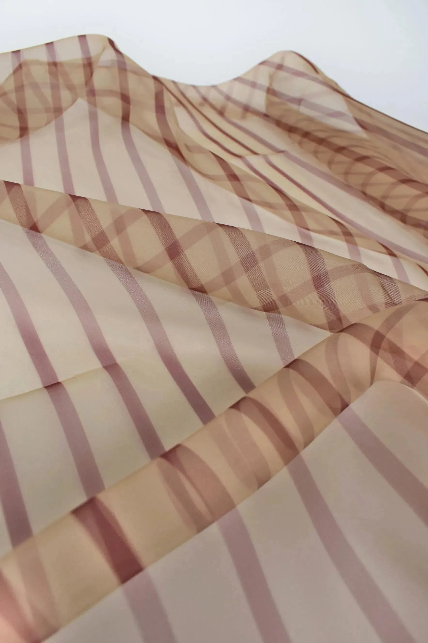 Striped organza