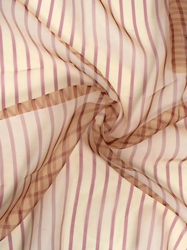 Striped organza