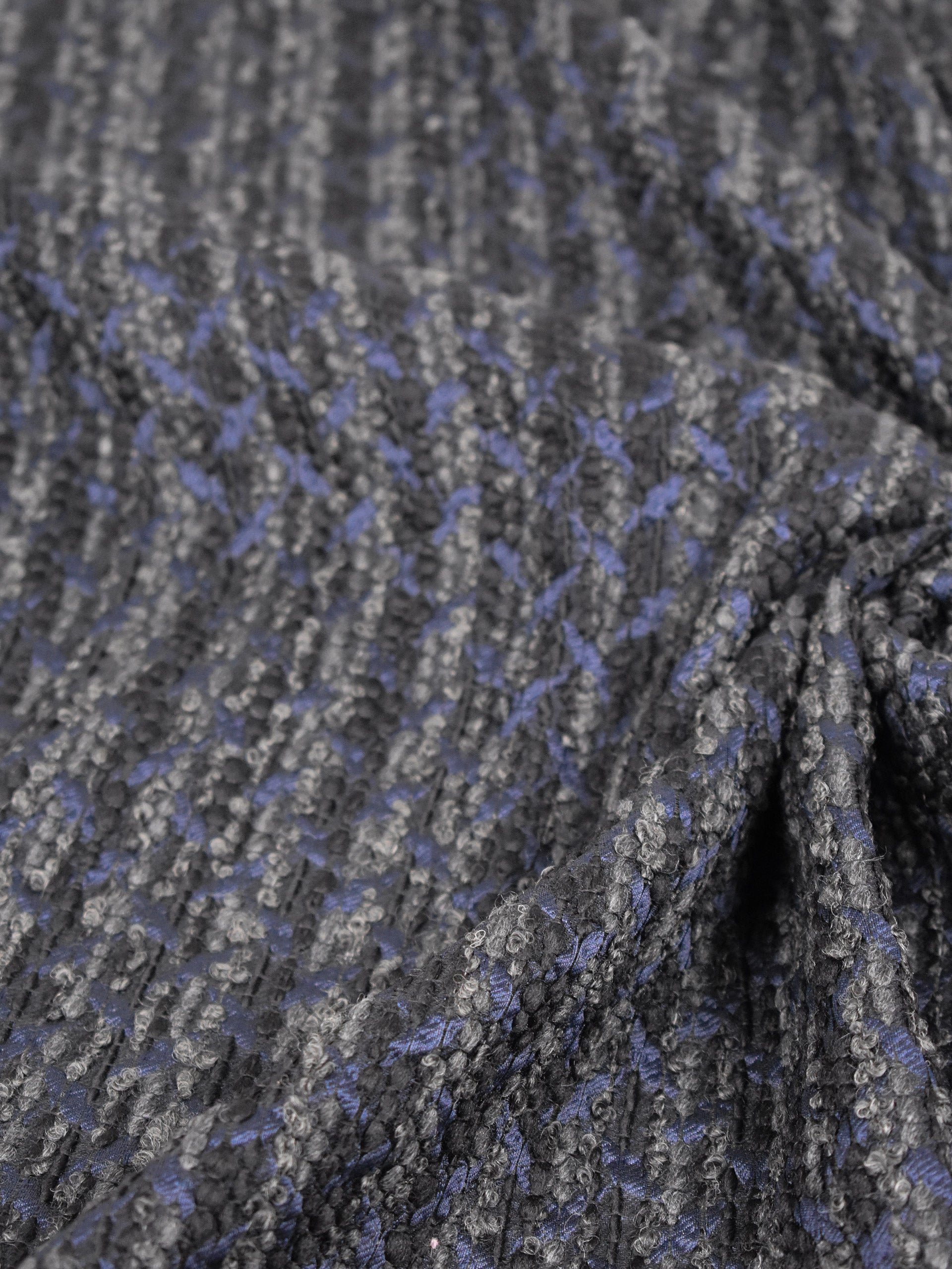 Jacquard bouclé azul