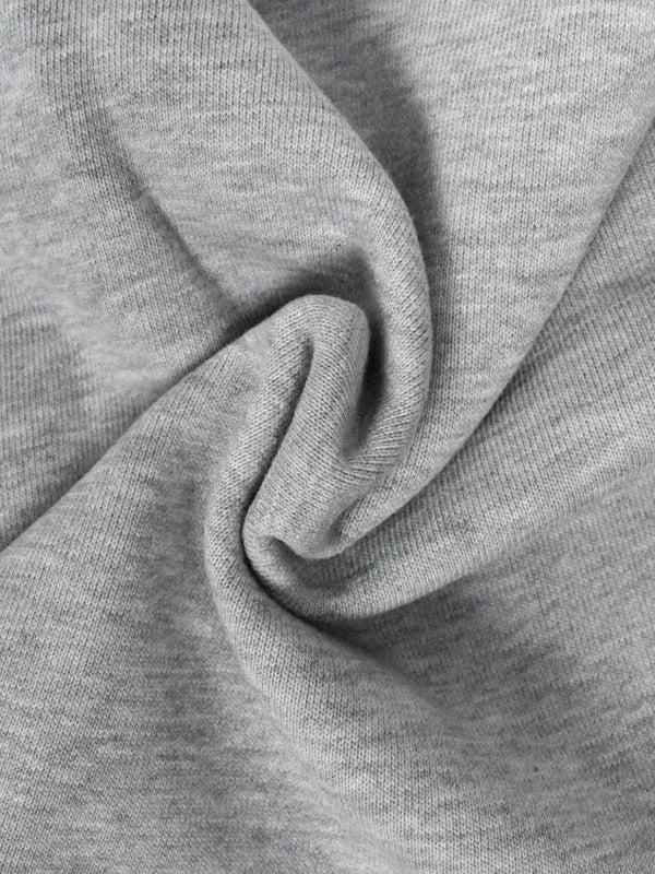 Pure cotton gray melange sweatshirt