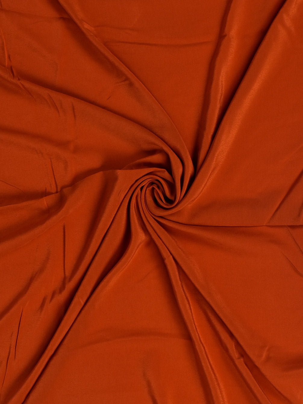 Dark Orange Viscose Crepe