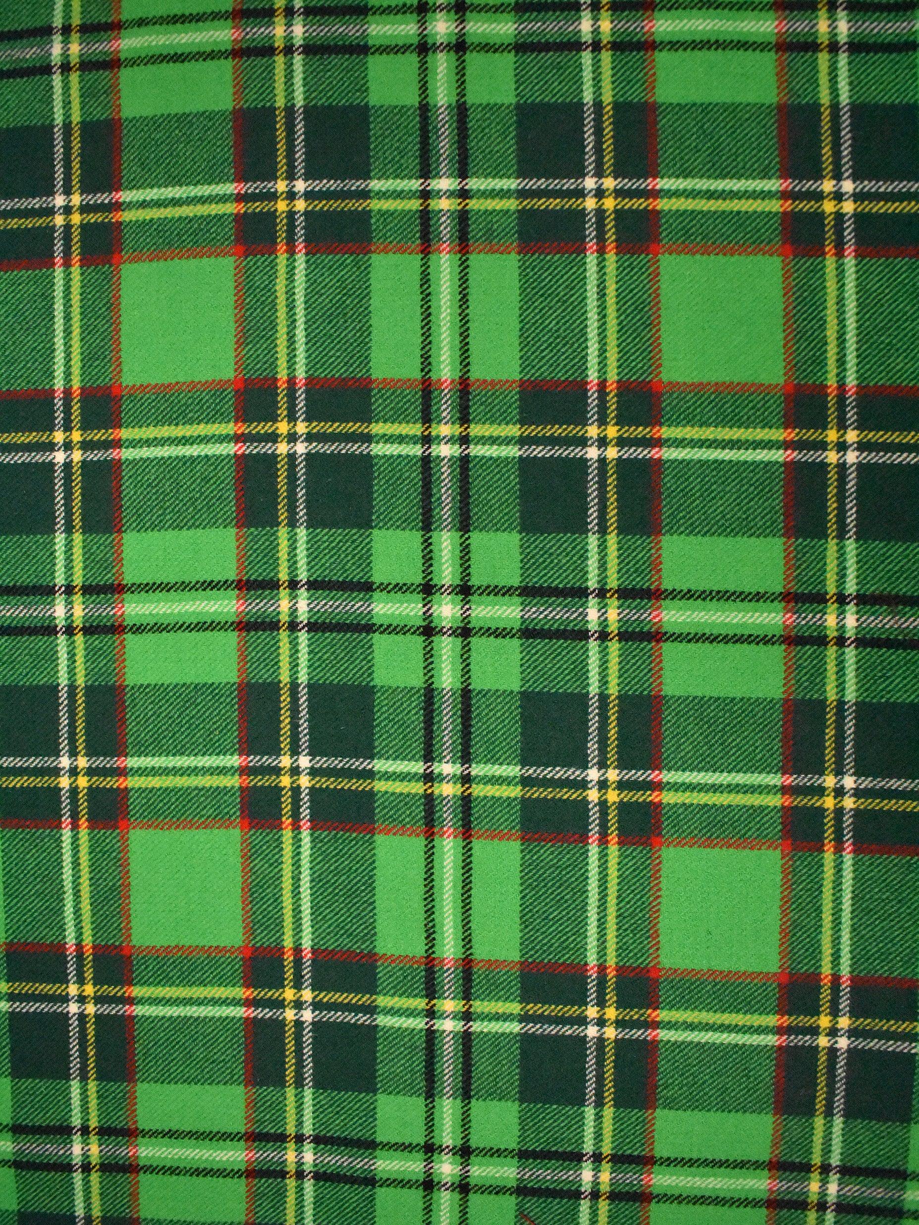 Tartan in misto lana verde - Zerow