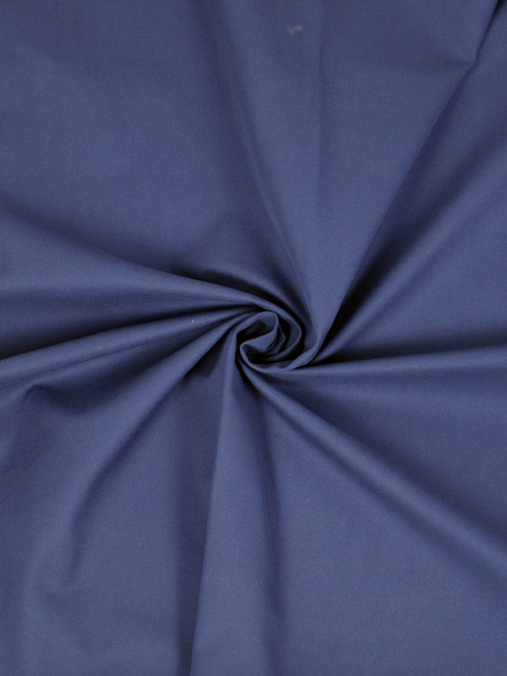 Gabardine de coton bleue