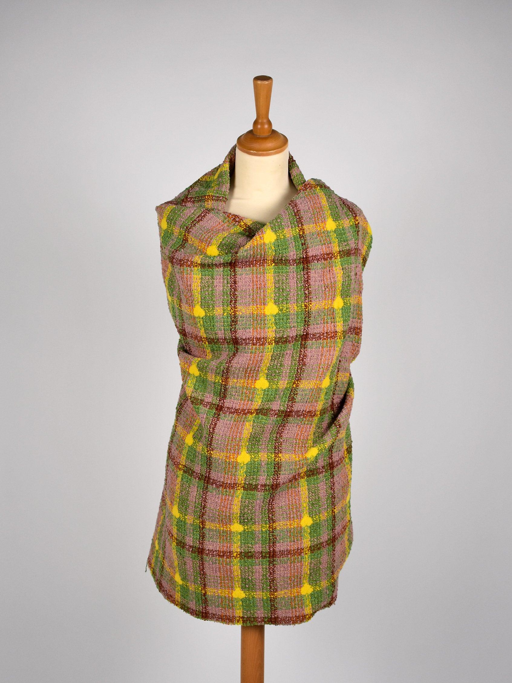 Tweed check Rosa, giallo e verde - Zerow