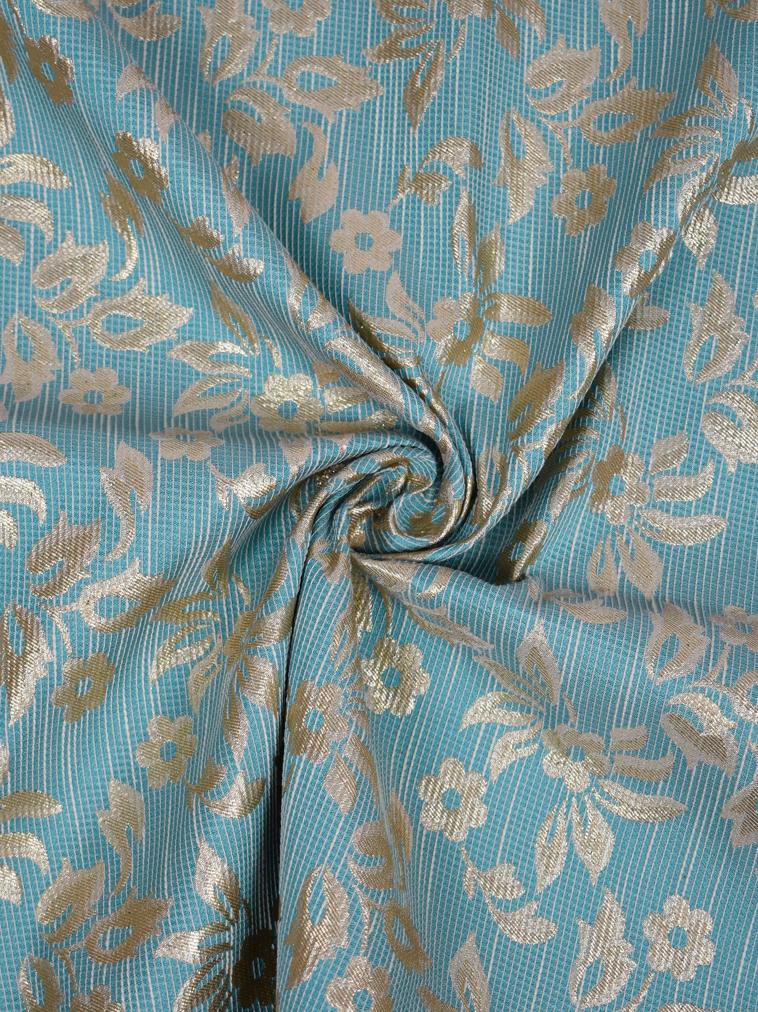 Jacquard brocado azul claro