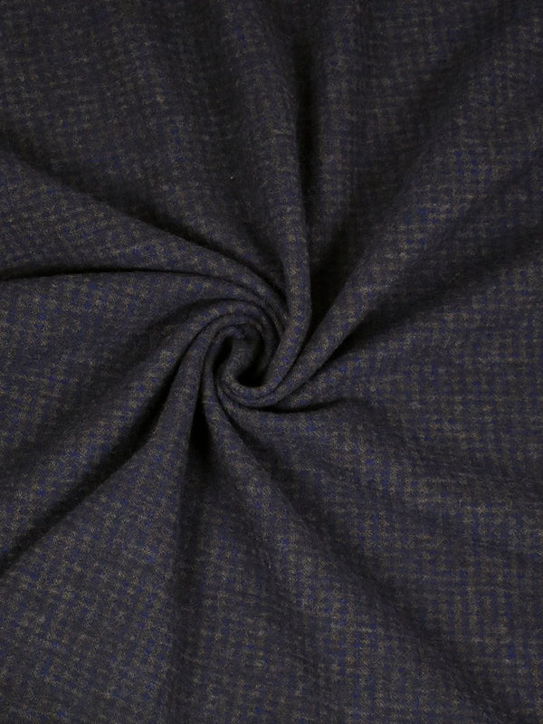 Blue stretch wool blend jersey