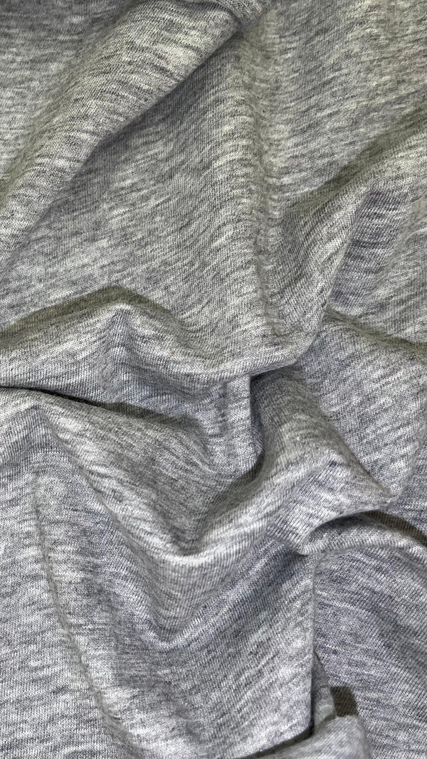 Melange grey flamed jersey