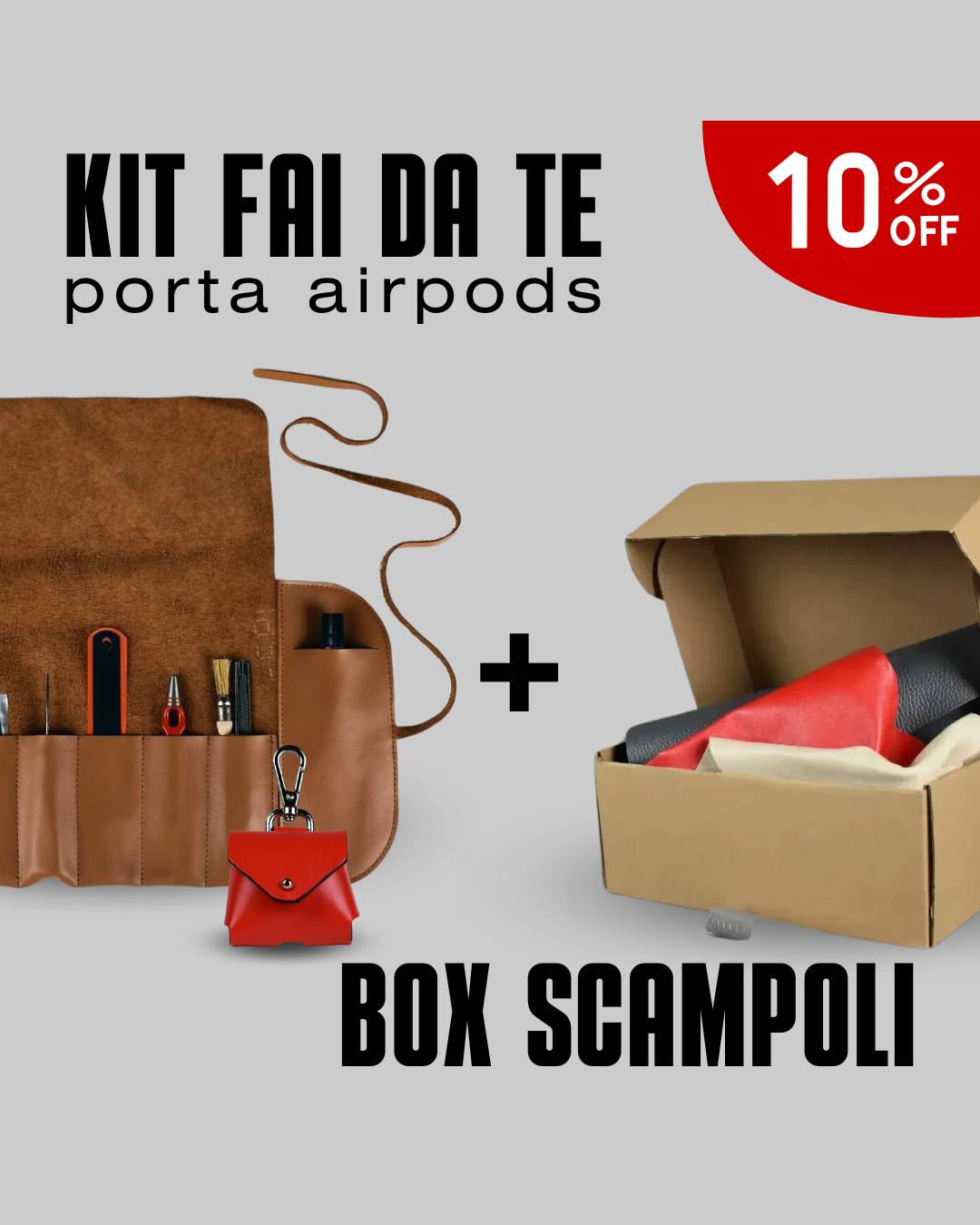 Bundle Kit Porta Airpods + Box Scampoli