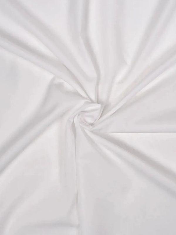 White silky hand poplin