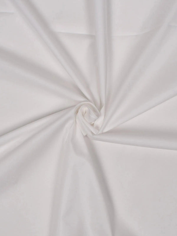 White stretch poplin