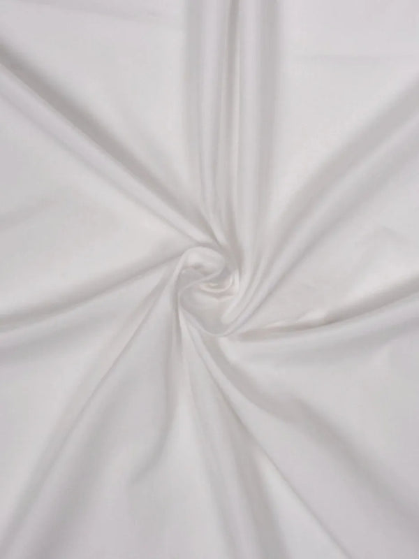 White organic cotton poplin