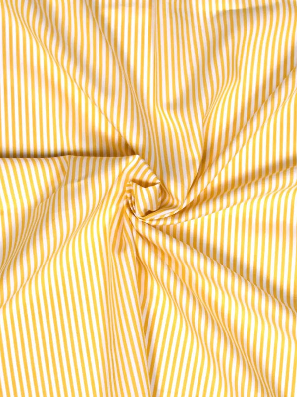 Cotton striped poplin