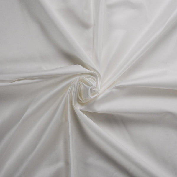 White cotton satin