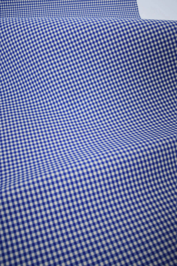 Gingham-Canvas aus Baumwoll-Leinen-Mischgewebe