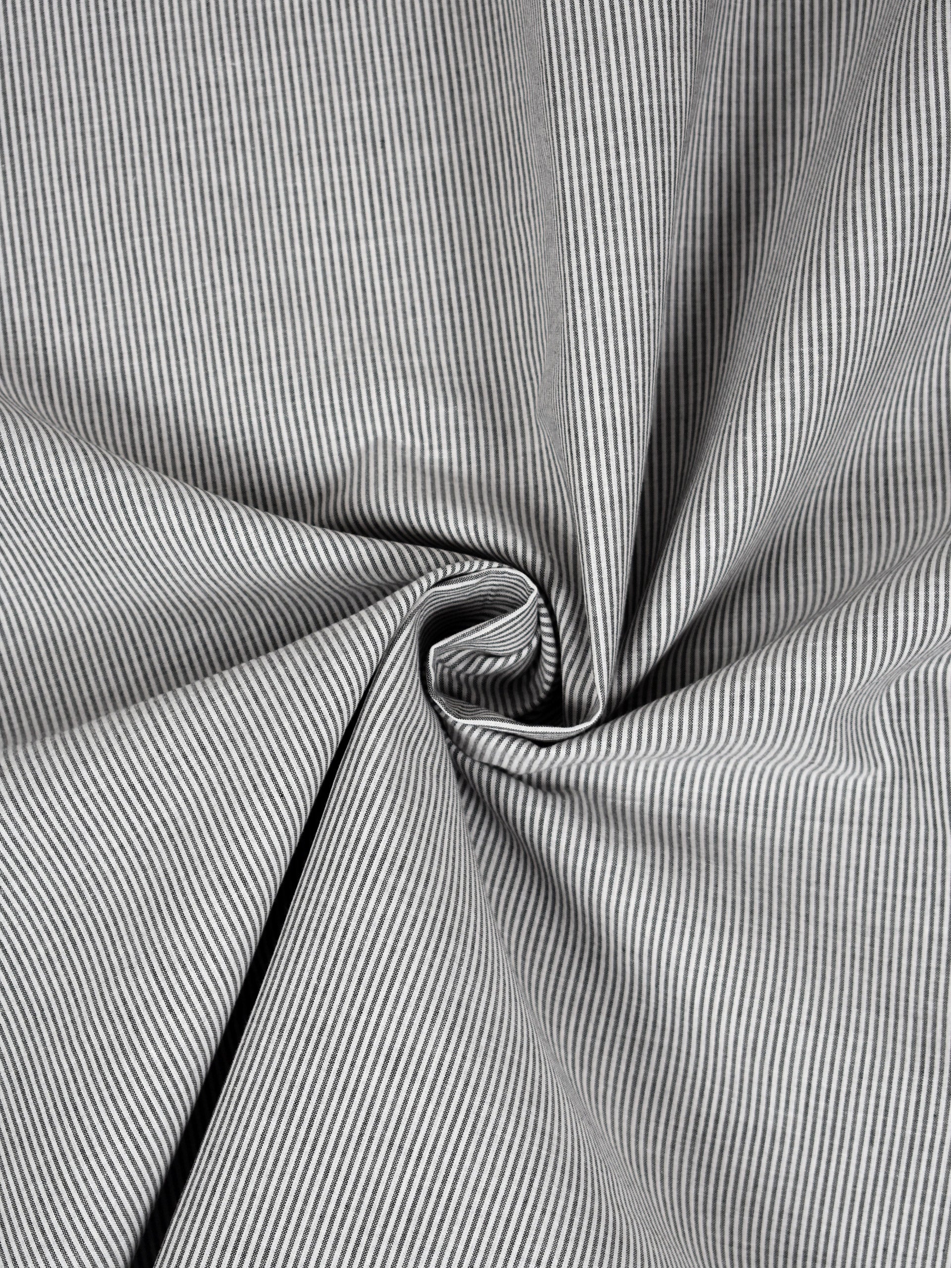 Double-faced striped cotton fabric