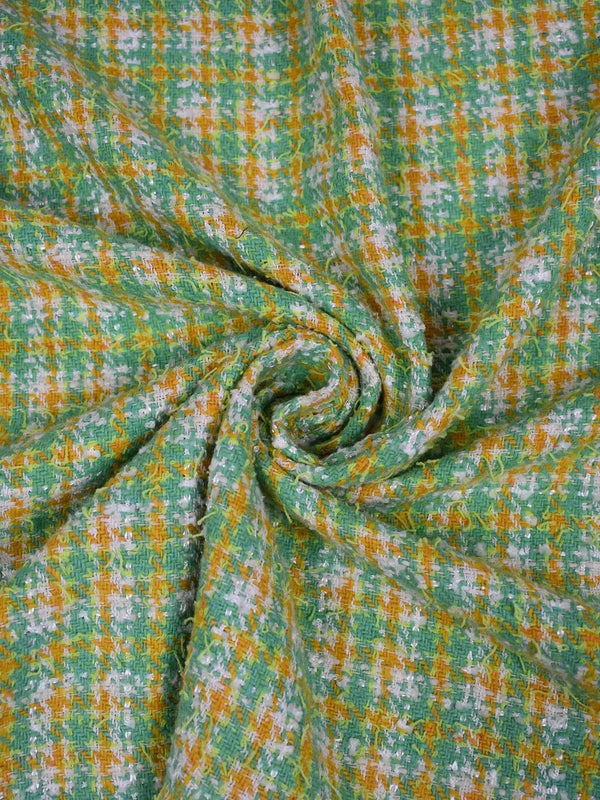 Tweed mezcla lana verde