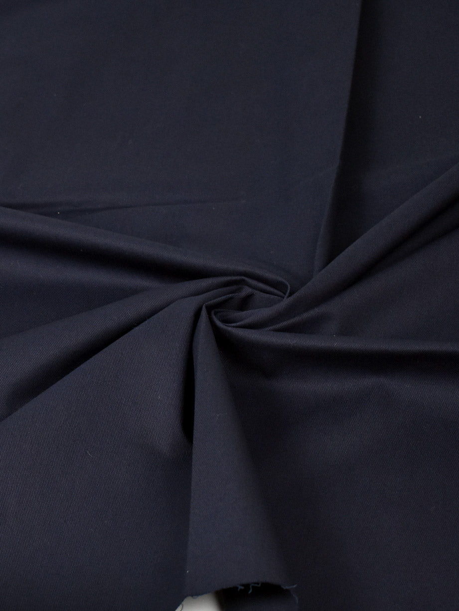 Navy Stretch Cotton Twill