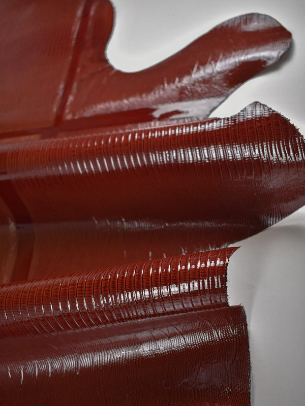 Glossy Bordeaux Calfskin